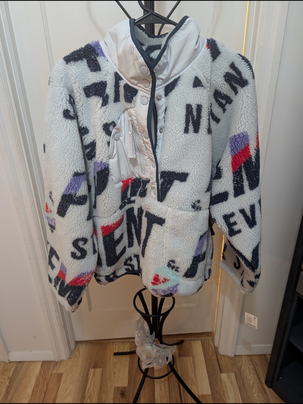 FP Movement by Free People White Teddy Jacket Size Large